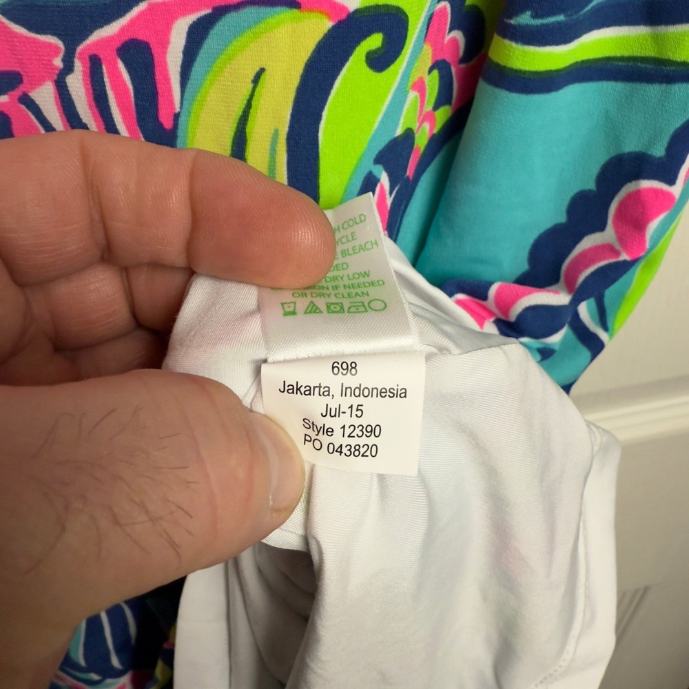 Lilly Pulitzer Bellavista Swing Dress XS Private Island Print, EUC - Picture 3 of 9